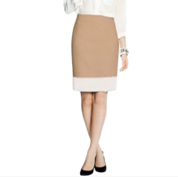J. Crew Factory | Women's Colorblock Wool Blend Pencil Skirt (Size 12) - Picture 2 of 13